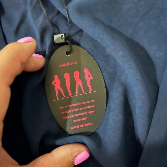 Sheer Blue Swim Cover up - Picture 2 of 3